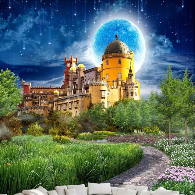 Wallpaper-fairytale castle. online puzzle
