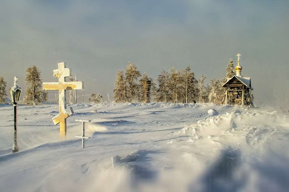 Russische winter. legpuzzel online
