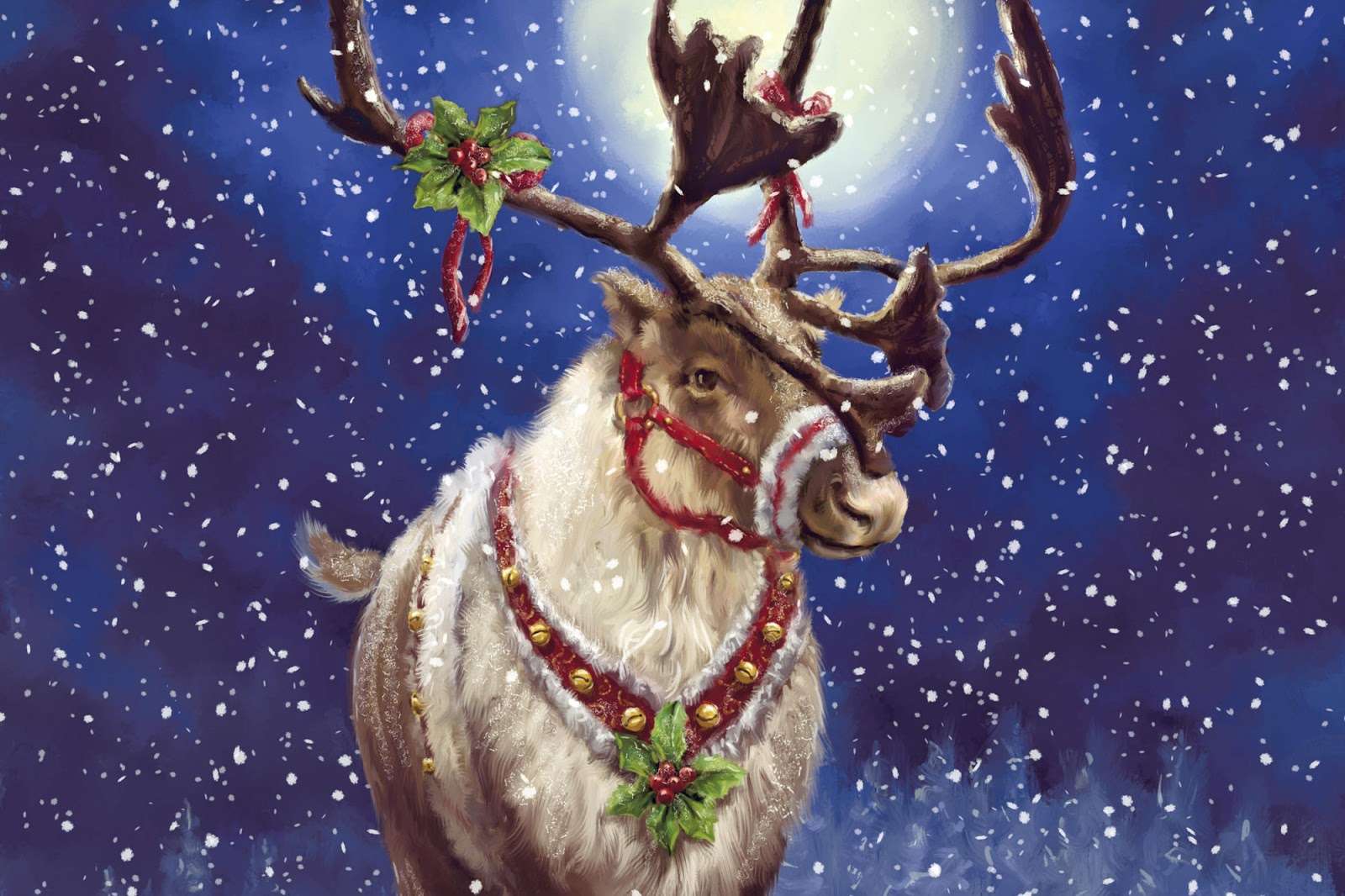 Christmas reindeer. online puzzle