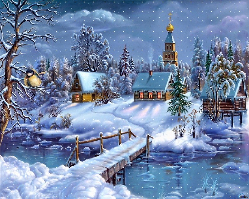 frumoasa iarna alba puzzle online