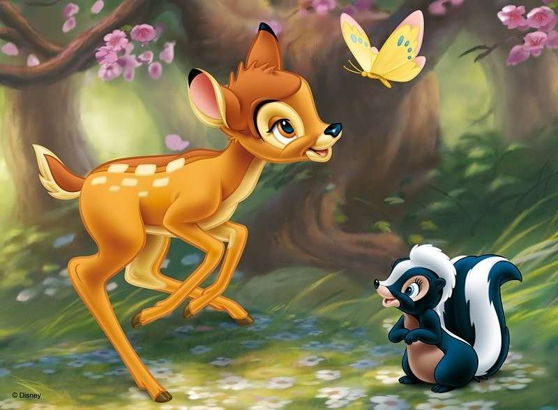 bambi cerbiatto puzzle online