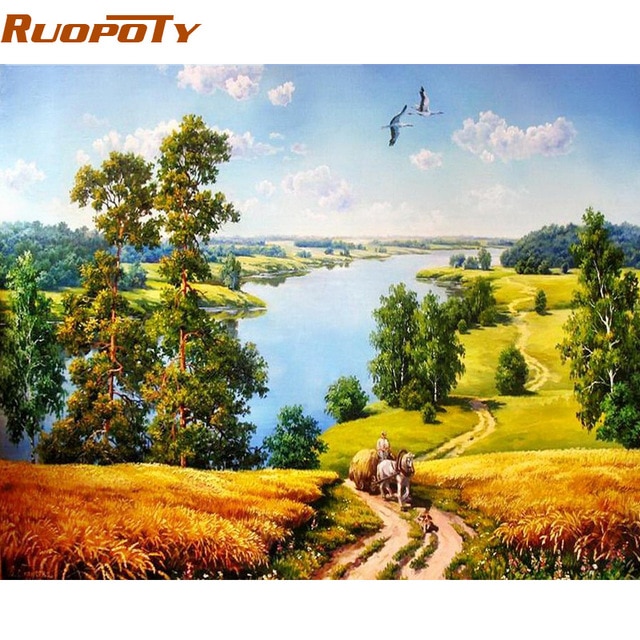 Wallpaper. By the Nemunas Rive jigsaw puzzle online