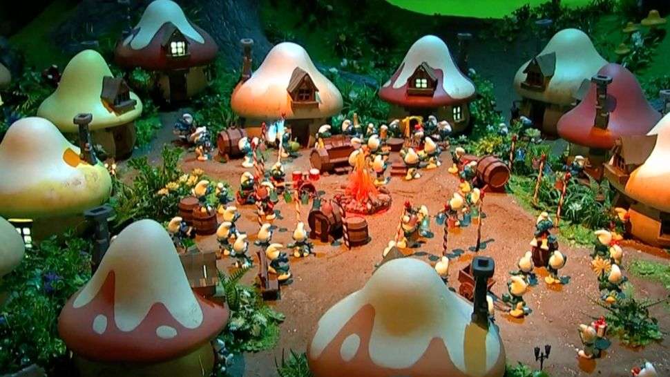 A vila dos Smurfs. quebra-cabeças online