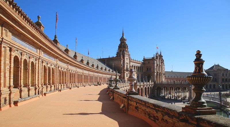 Spaanse plein in Sevilla online puzzel
