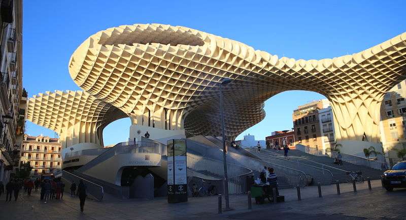 Metropol Parasol-Sevilla pussel på nätet
