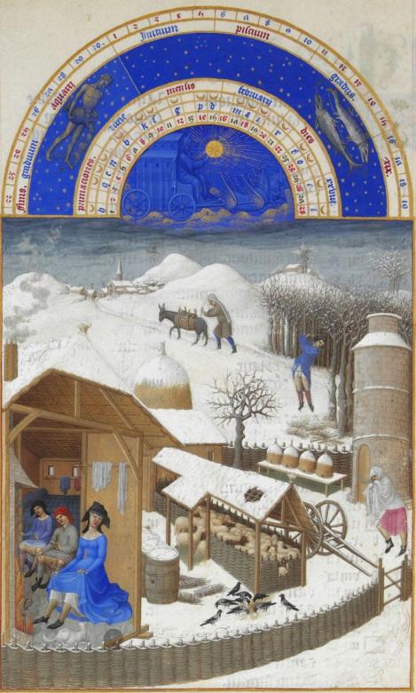 Limbourg brothers, February jigsaw puzzle online