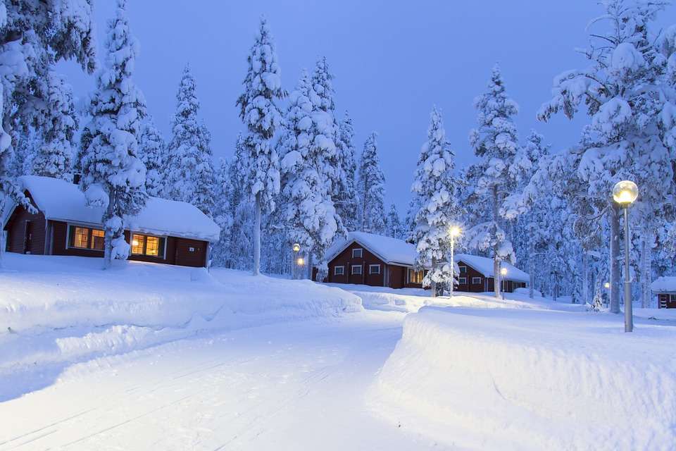 Lapland in Finland. legpuzzel online