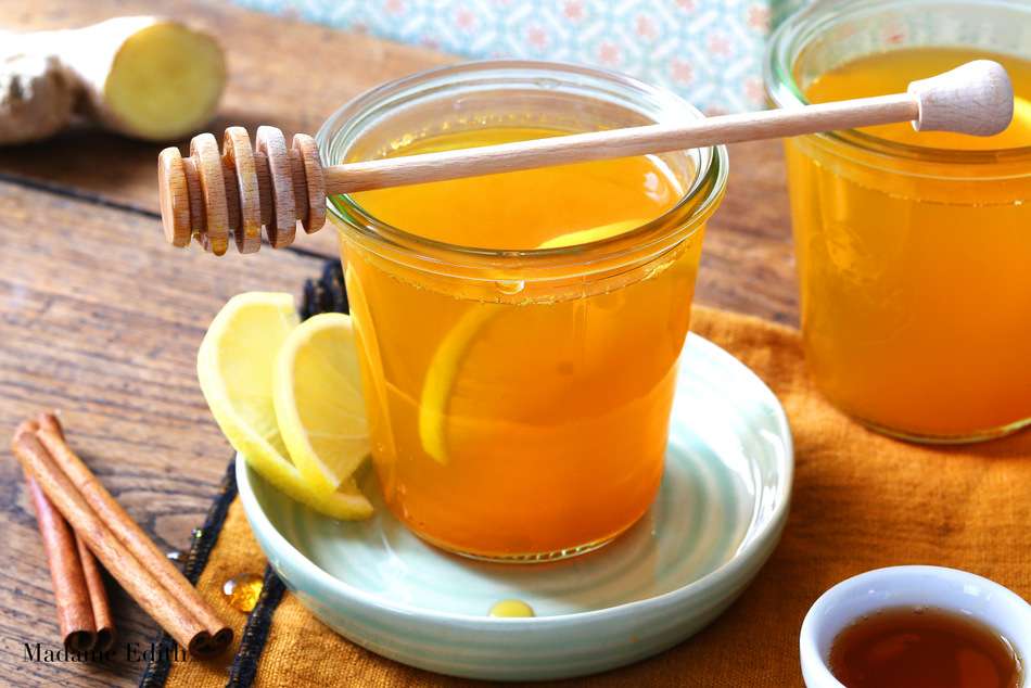 Τσάι με μέλι και λεμόνι παζλ online