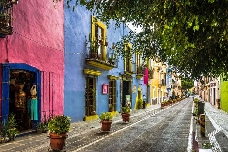 Mexicaanse straat. online puzzel