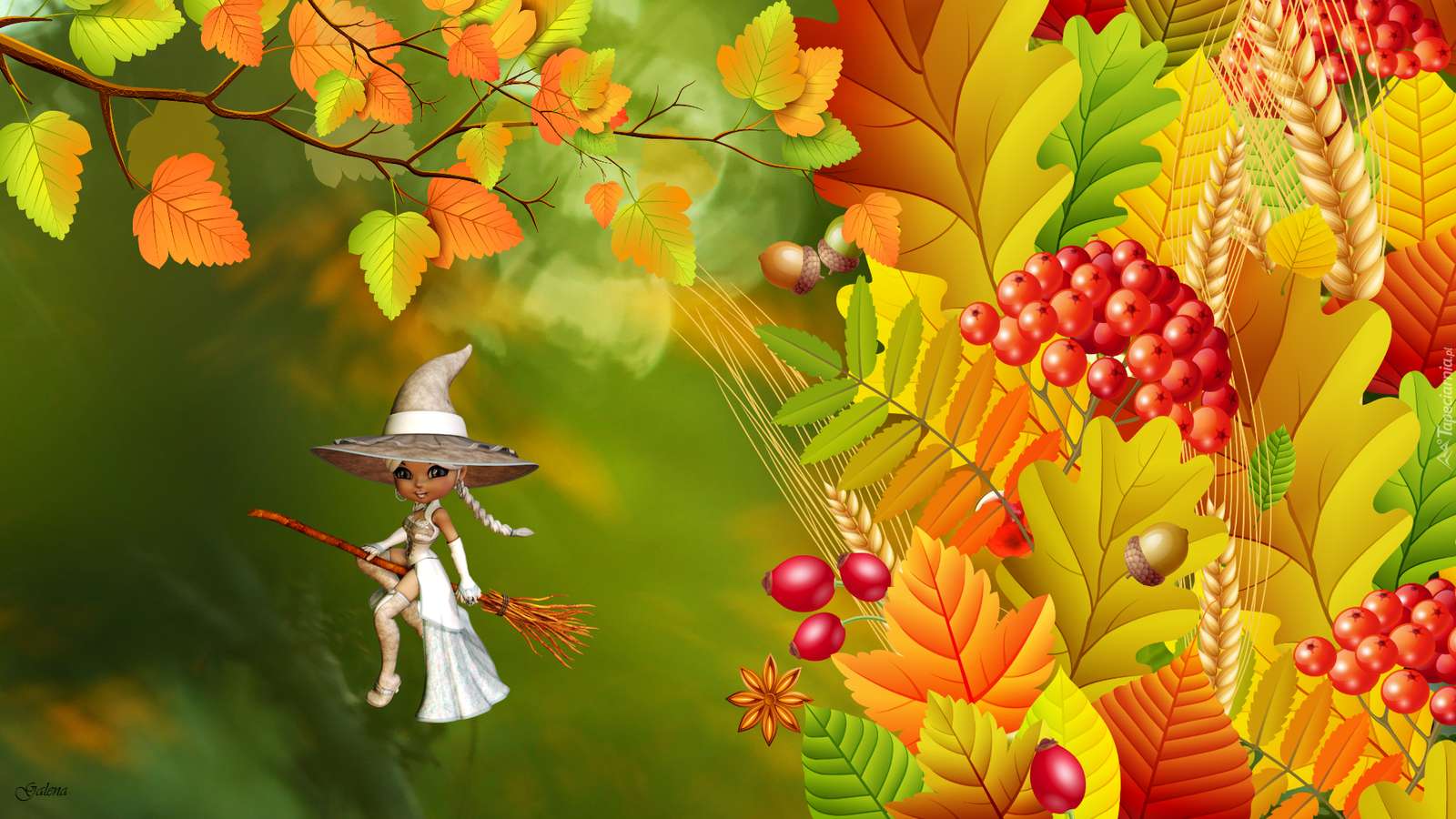 Herbstliches Bild. Online-Puzzle