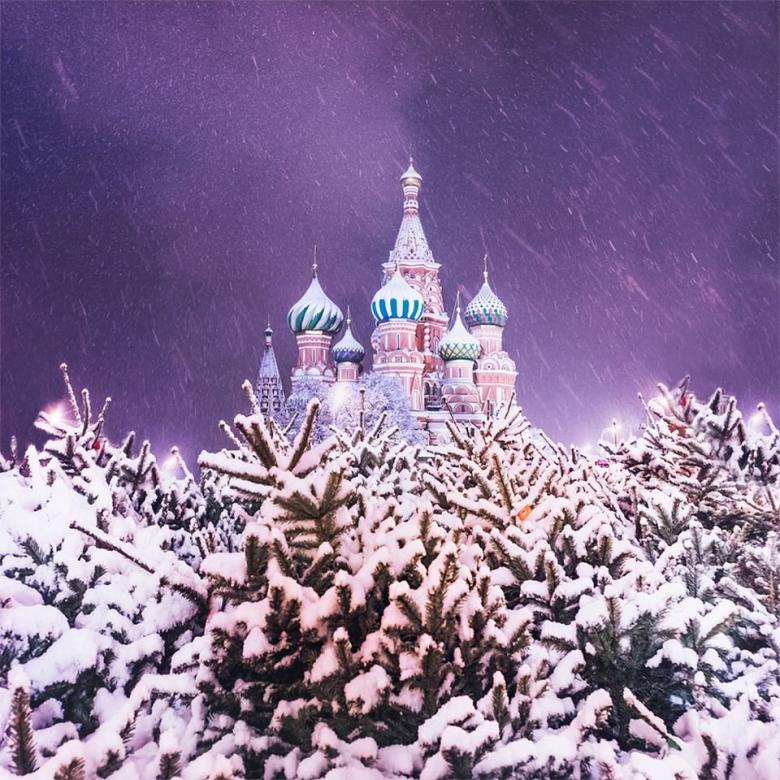 Winter in Moskou. legpuzzel online