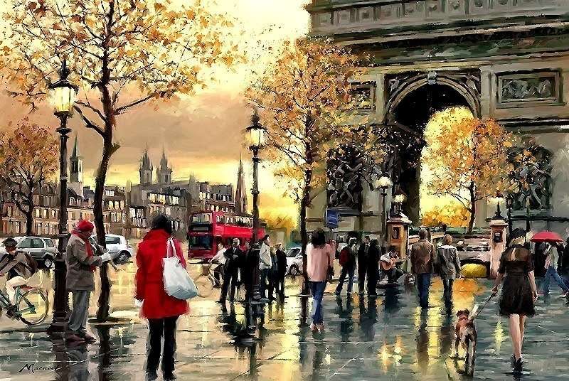 On the streets of Paris. online puzzle