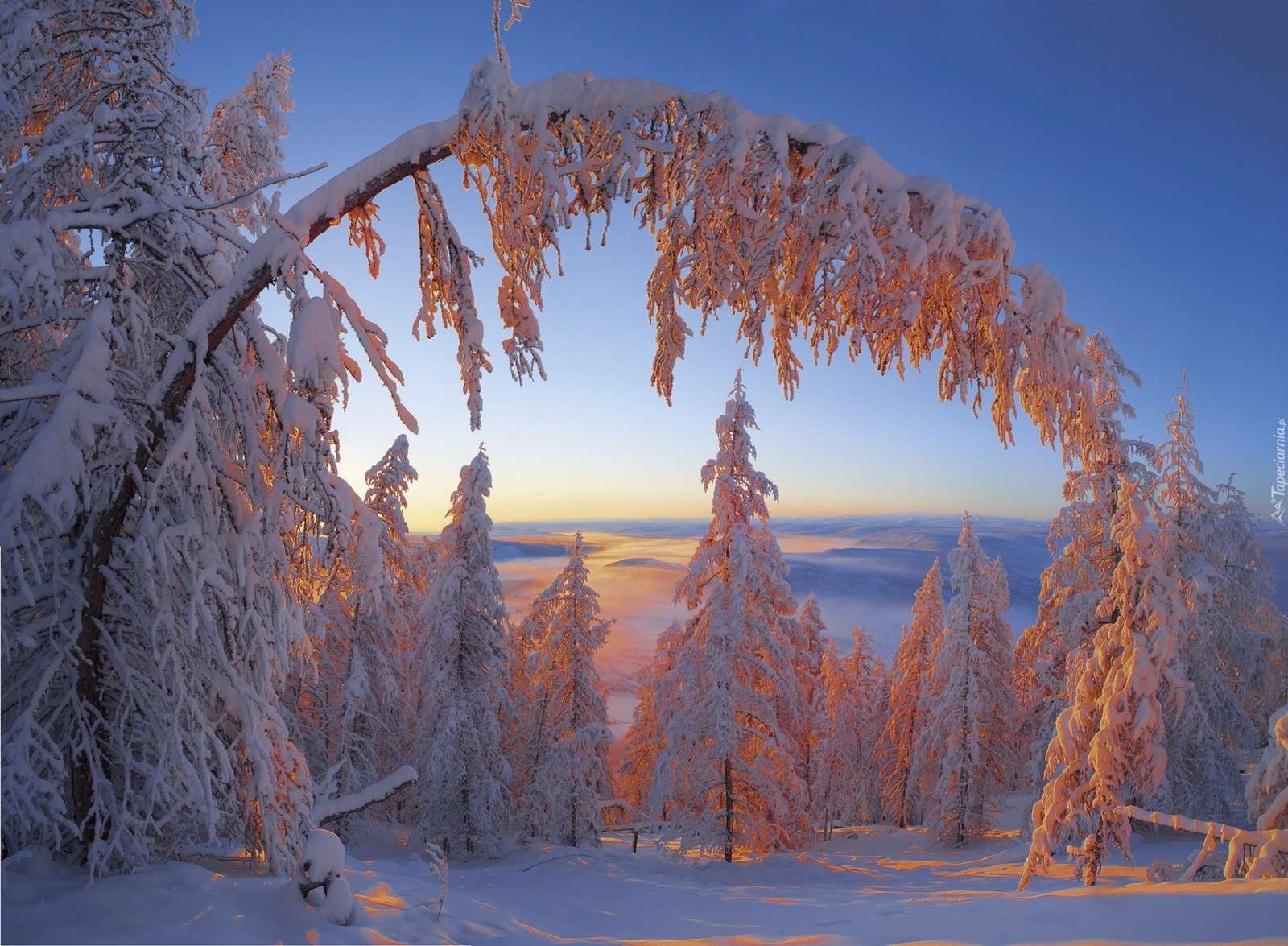 Winter in Jakutien. Puzzlespiel online