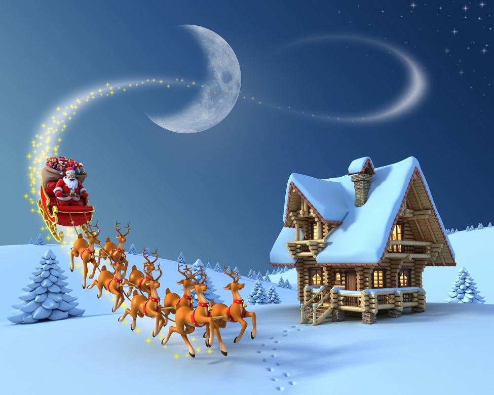 Santa with presents. jigsaw puzzle online