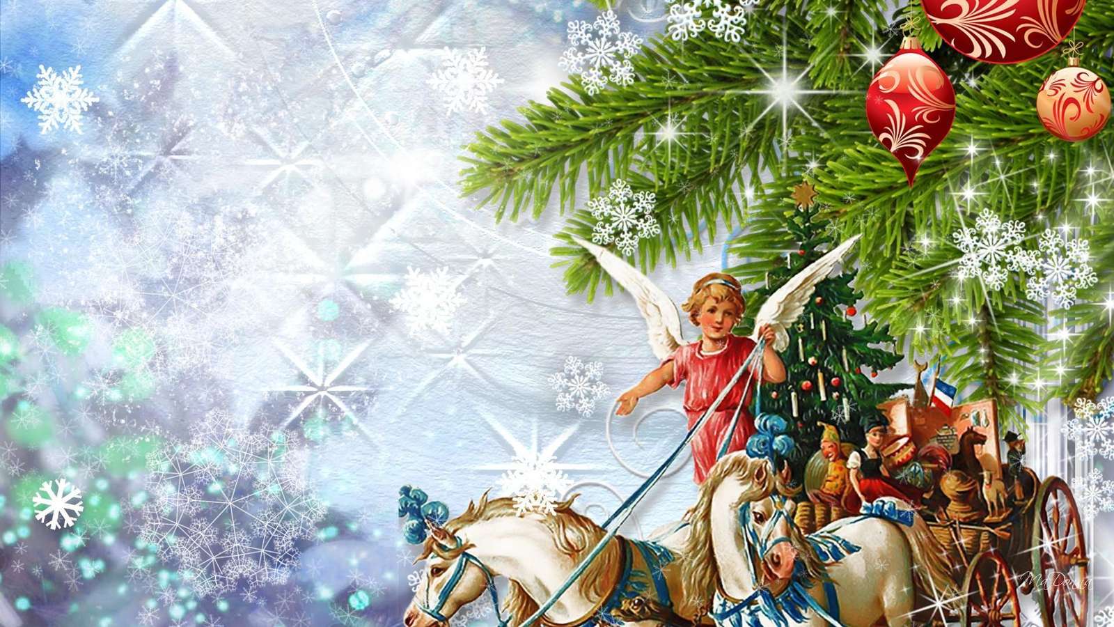 Karácsonyi angyal. online puzzle