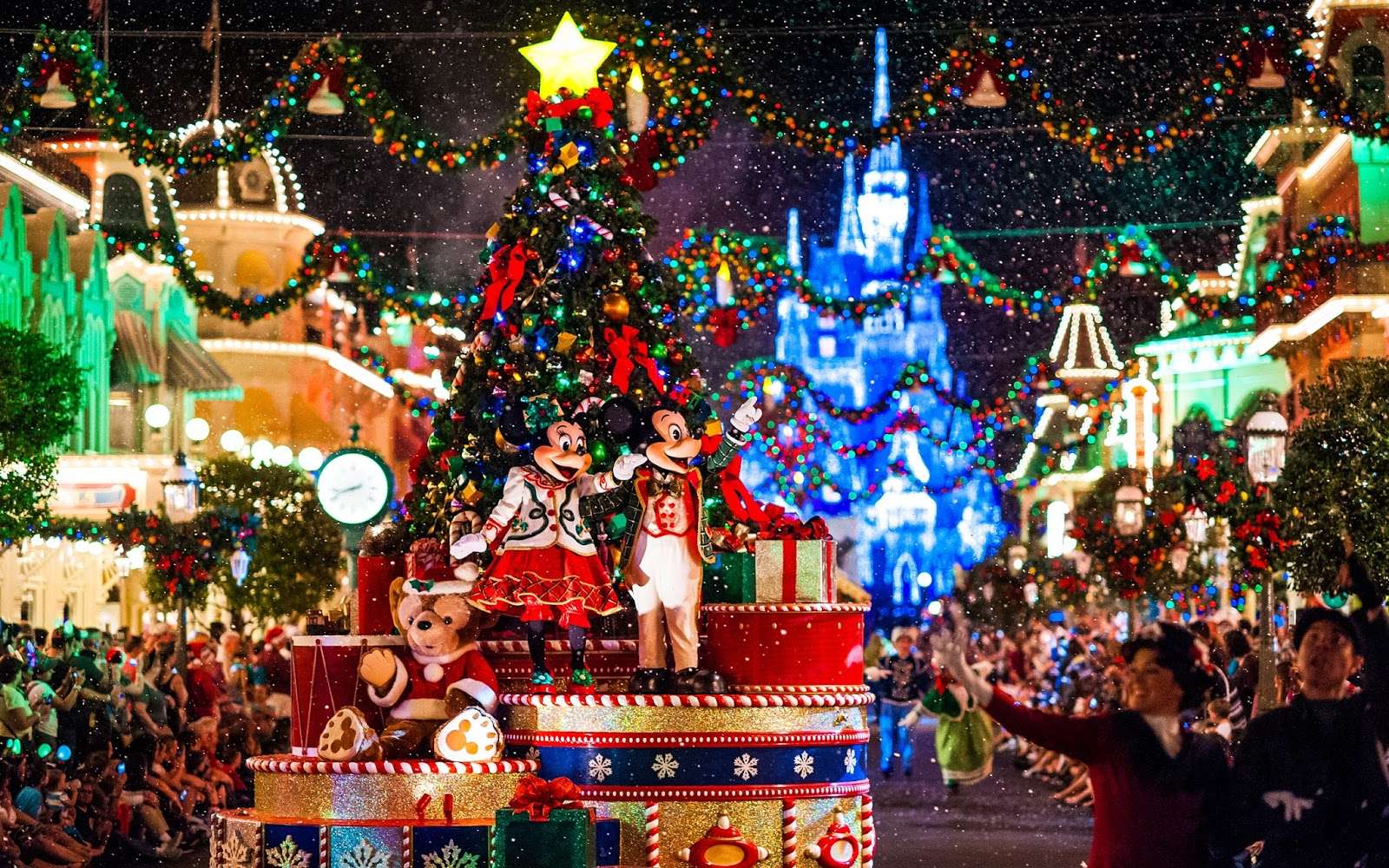 Χριστούγεννα στη Disneyland online παζλ