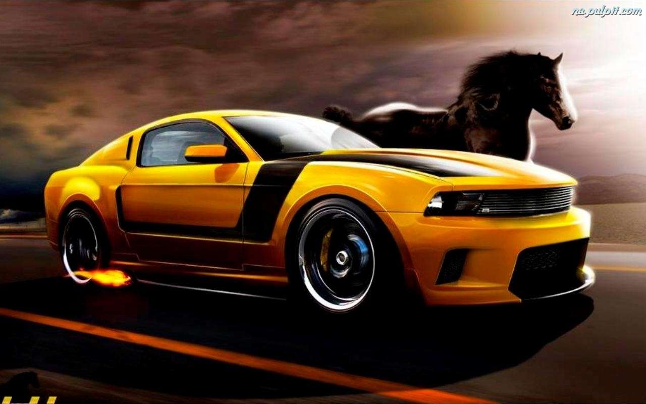 Mustang vs Ford Mustang Puzzlespiel online