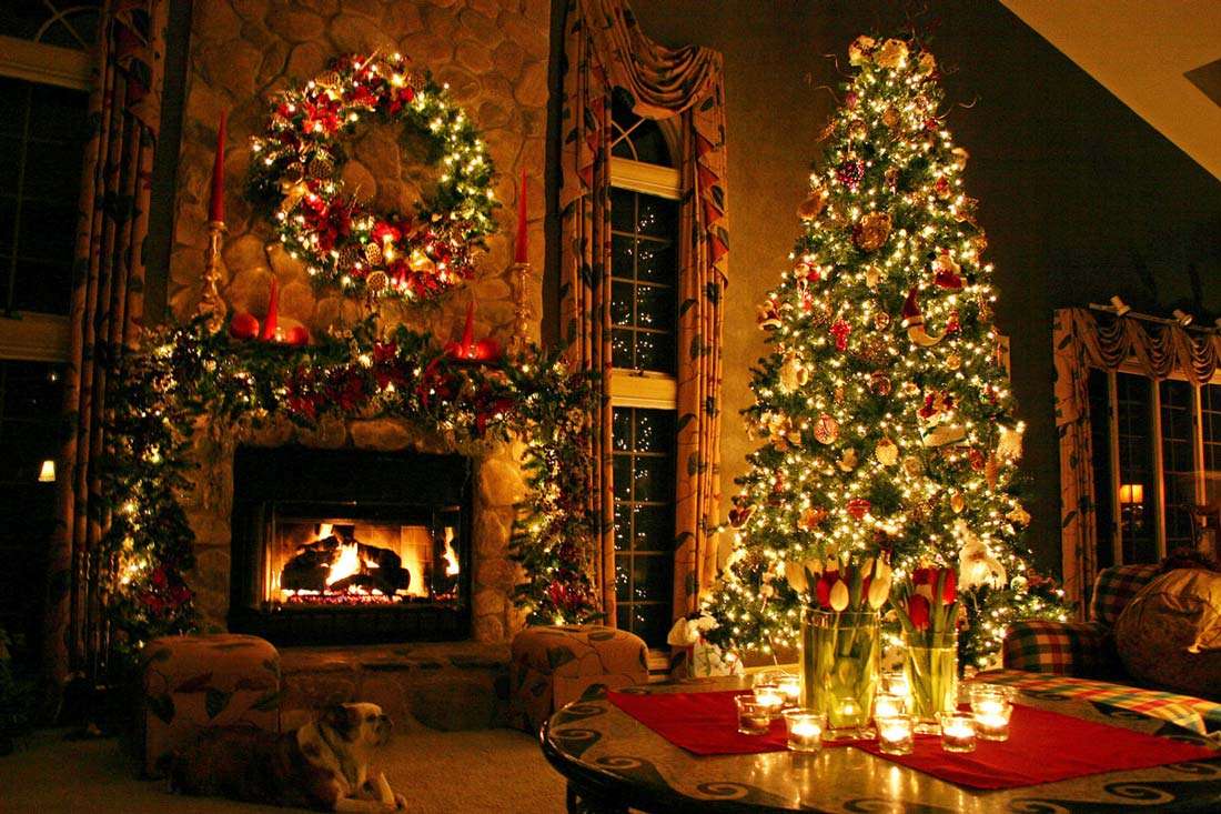 Χριστουγεννιάτικο δωμάτιο παζλ online