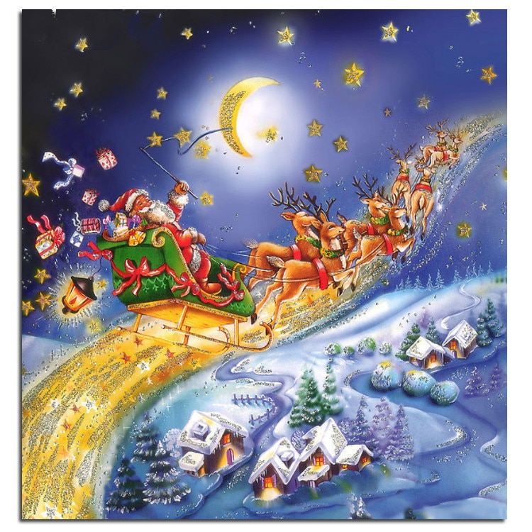 Immagine con Babbo Natale puzzle online