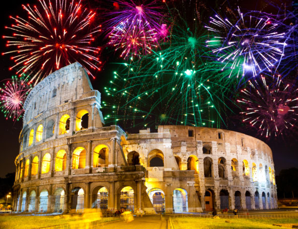 Nový rok v Římě. skládačky online