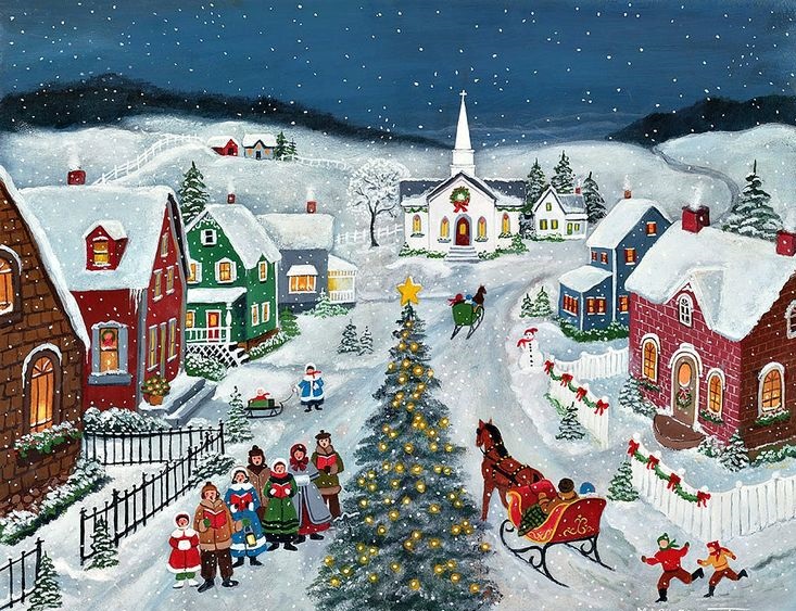 Christmas carols at the Christ jigsaw puzzle online