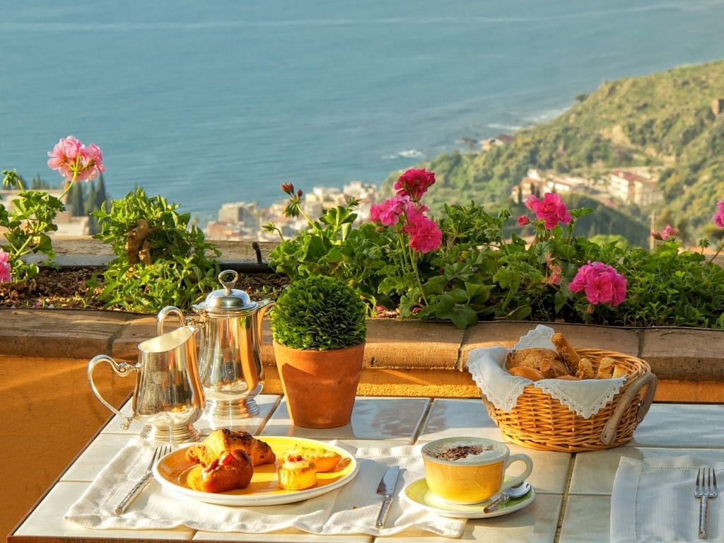 Afternoon tea with a view. online puzzle