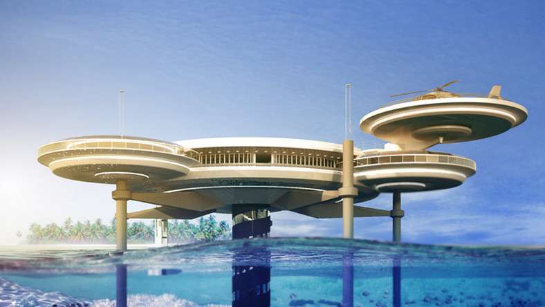 Дубай - отель под водой пазл онлайн