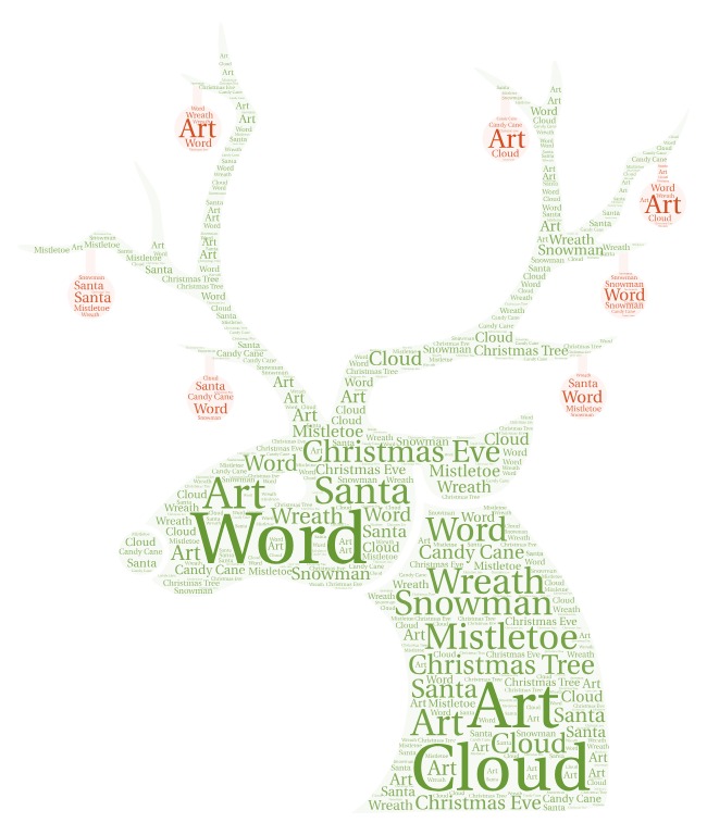christmas words jigsaw puzzle online