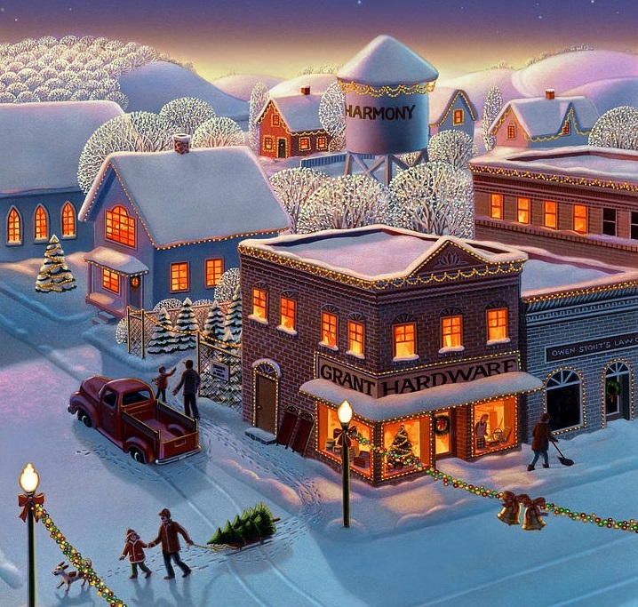 Vánoční obrázek online puzzle