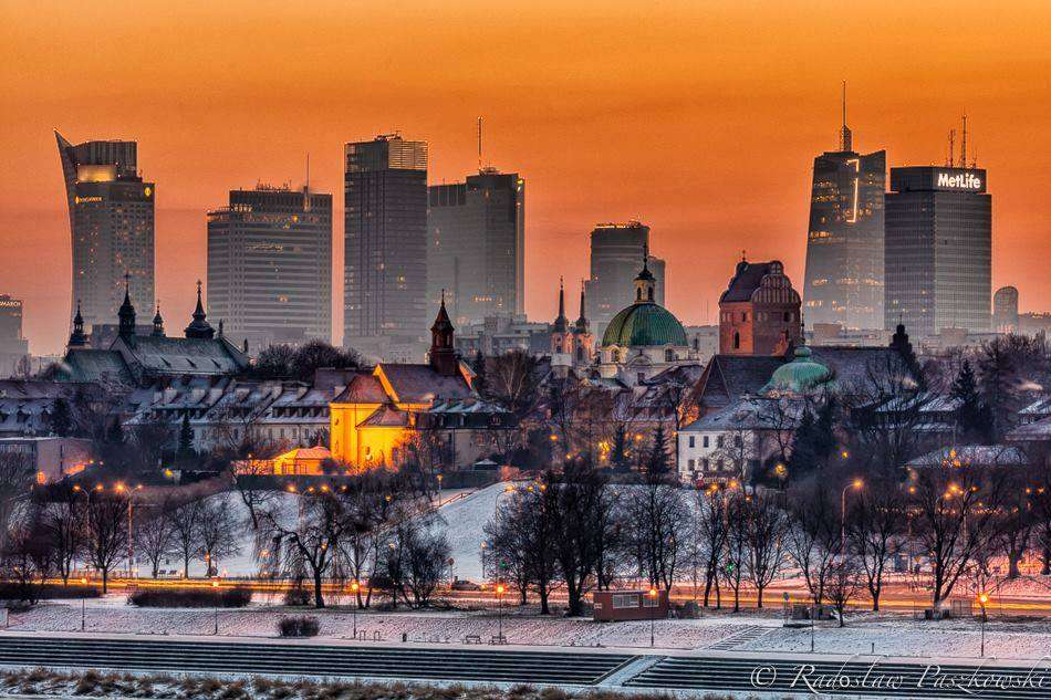 Πανόραμα της Βαρσοβίας. παζλ online