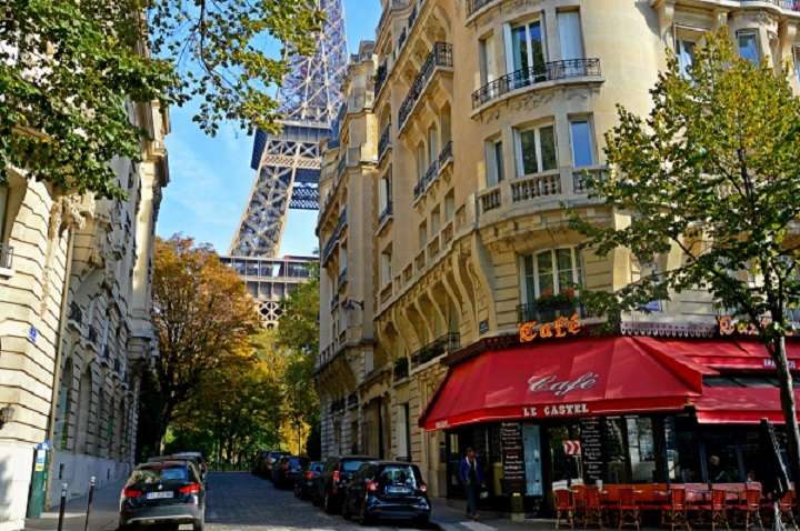 Улица в Париже. пазл онлайн