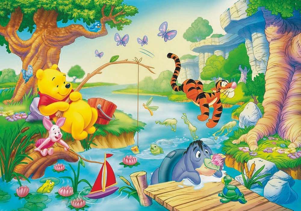 Winnie the Pooh with friends jigsaw puzzle online
