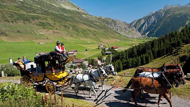 Am Pass von St. Gotthard. Puzzlespiel online