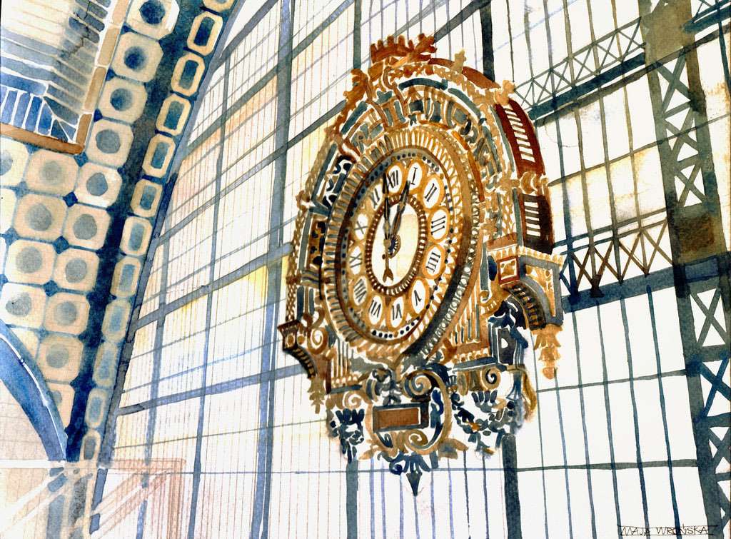 Clock in Orsay. jigsaw puzzle online