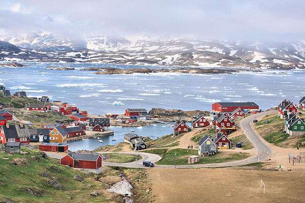 Гренландія - це зелений острів пазл онлайн