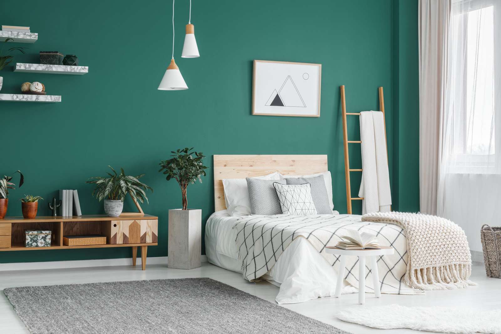 Бутилирано зелено в спалнята онлайн пъзел