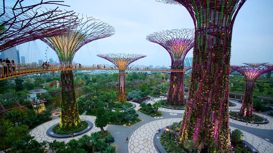 Сингапурские сады пазл онлайн
