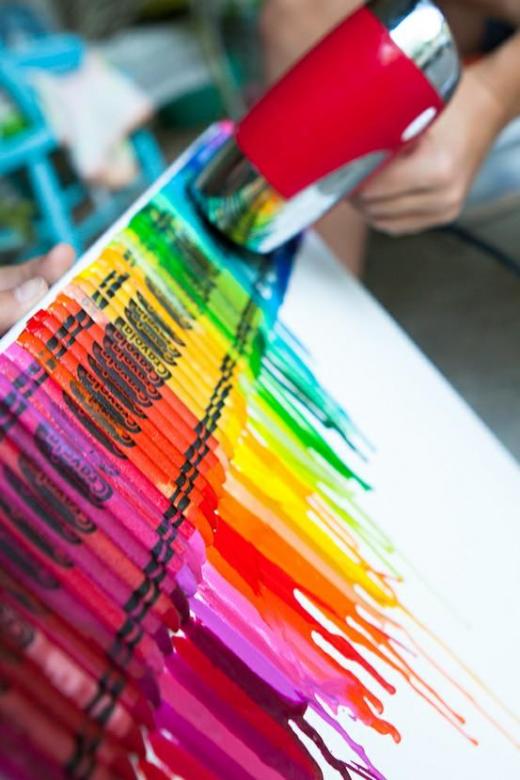 Μια εικόνα των χρωματισμένων μολυβιών online παζλ