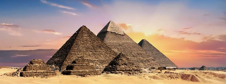 Египетские пирамиды. онлайн-пазл