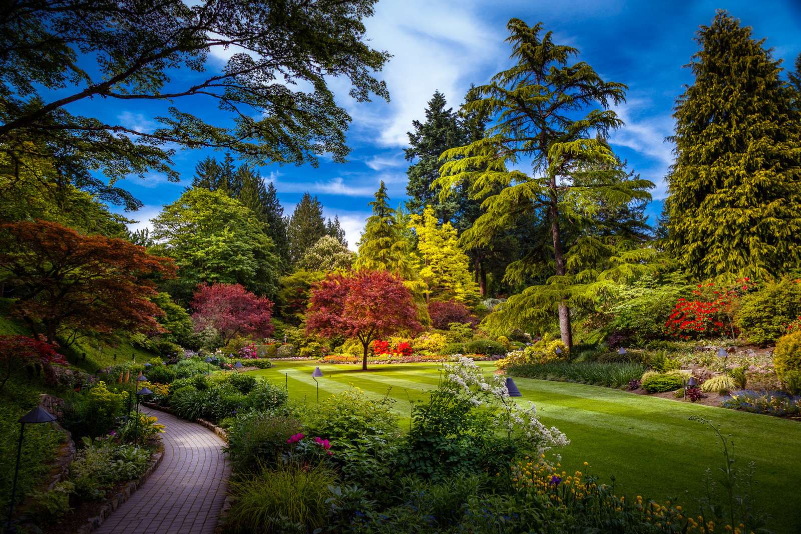 Бътчарт градини, остров Ванкув онлайн пъзел