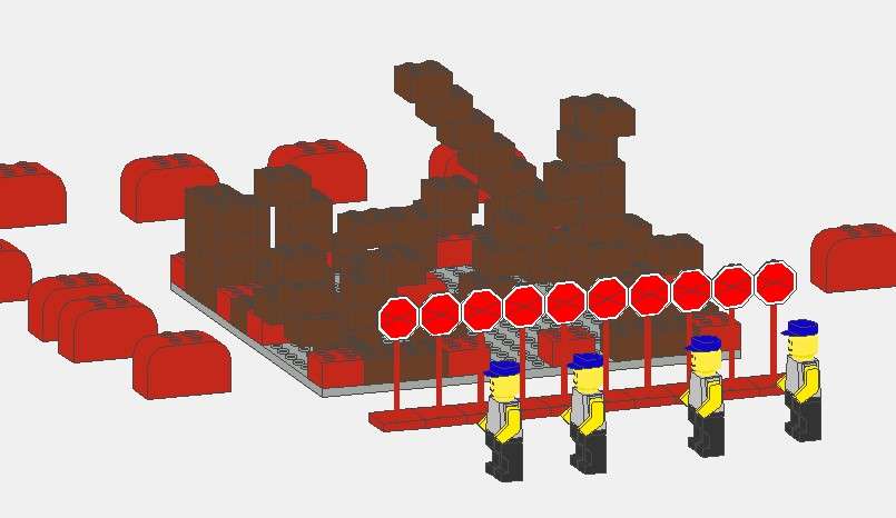 lego wall F puzzle online