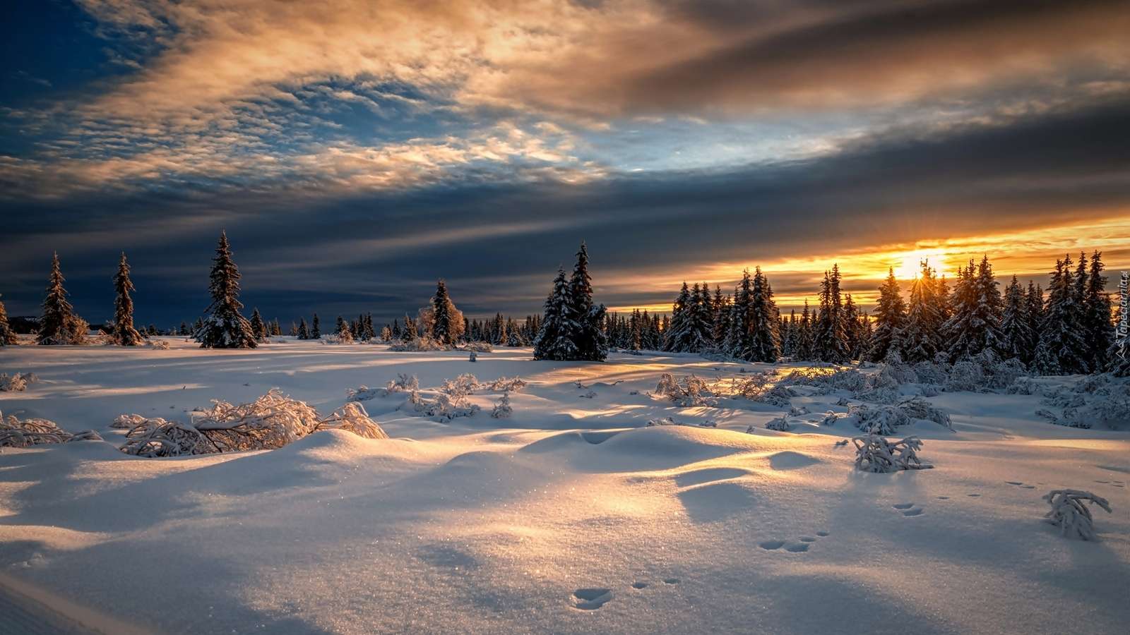 paisagem de inverno quebra-cabeças online