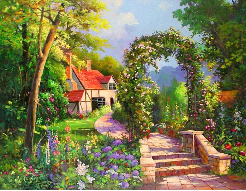 house in the garden jigsaw puzzle online