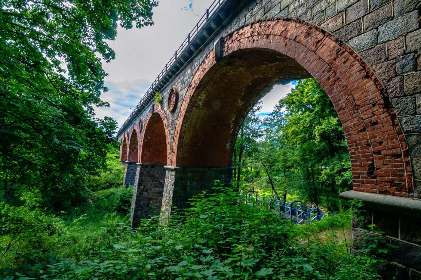 A stone viaduct in Bytów online puzzle