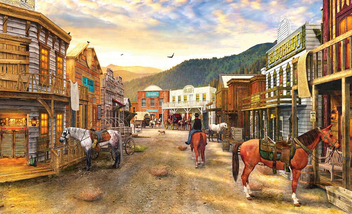 In the wild west. online puzzle