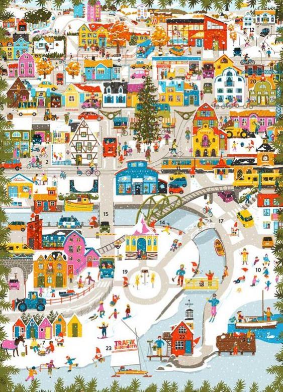 città invernale puzzle online