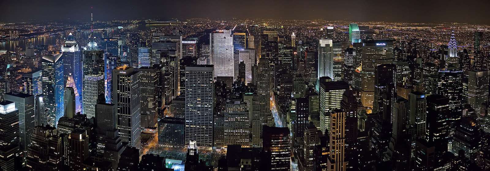 New York bei Nacht Puzzlespiel online