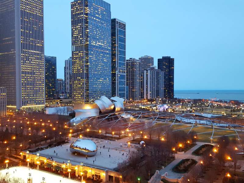 Millennium Park Chicagóban kirakós online