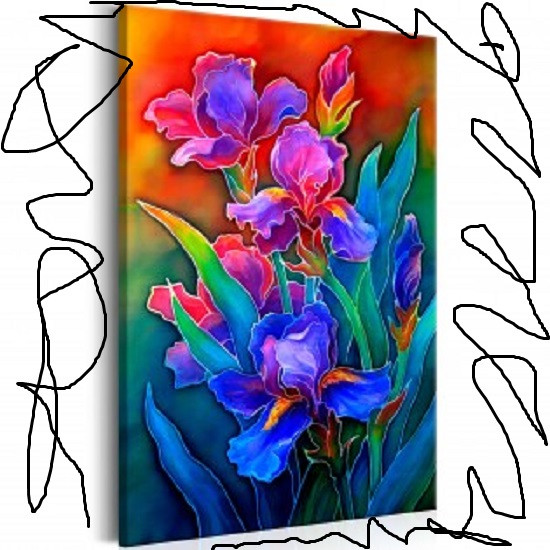 Iris blu puzzle online