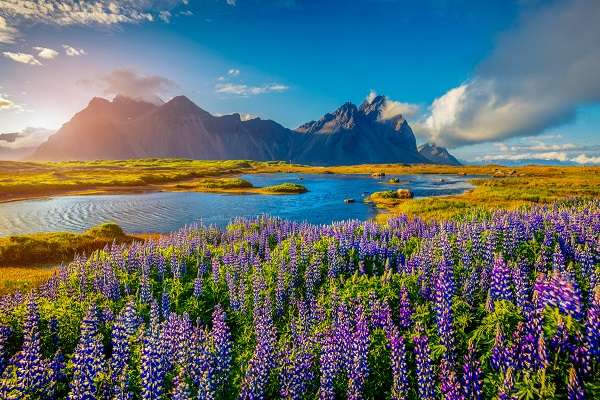 Исландия пейзаж онлайн пъзел